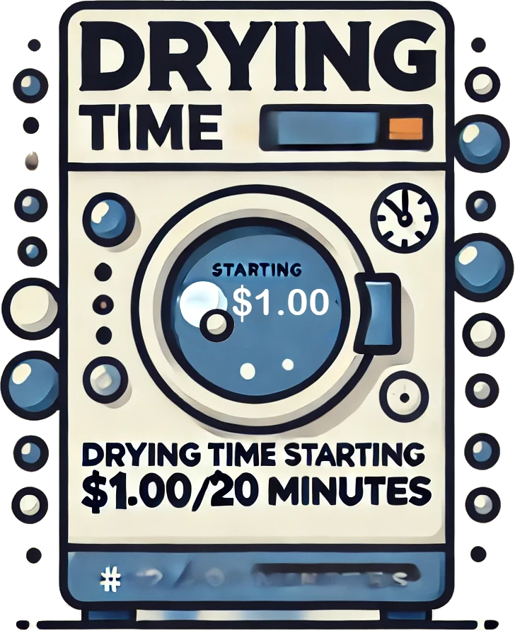 Drying times starting at just $1.00